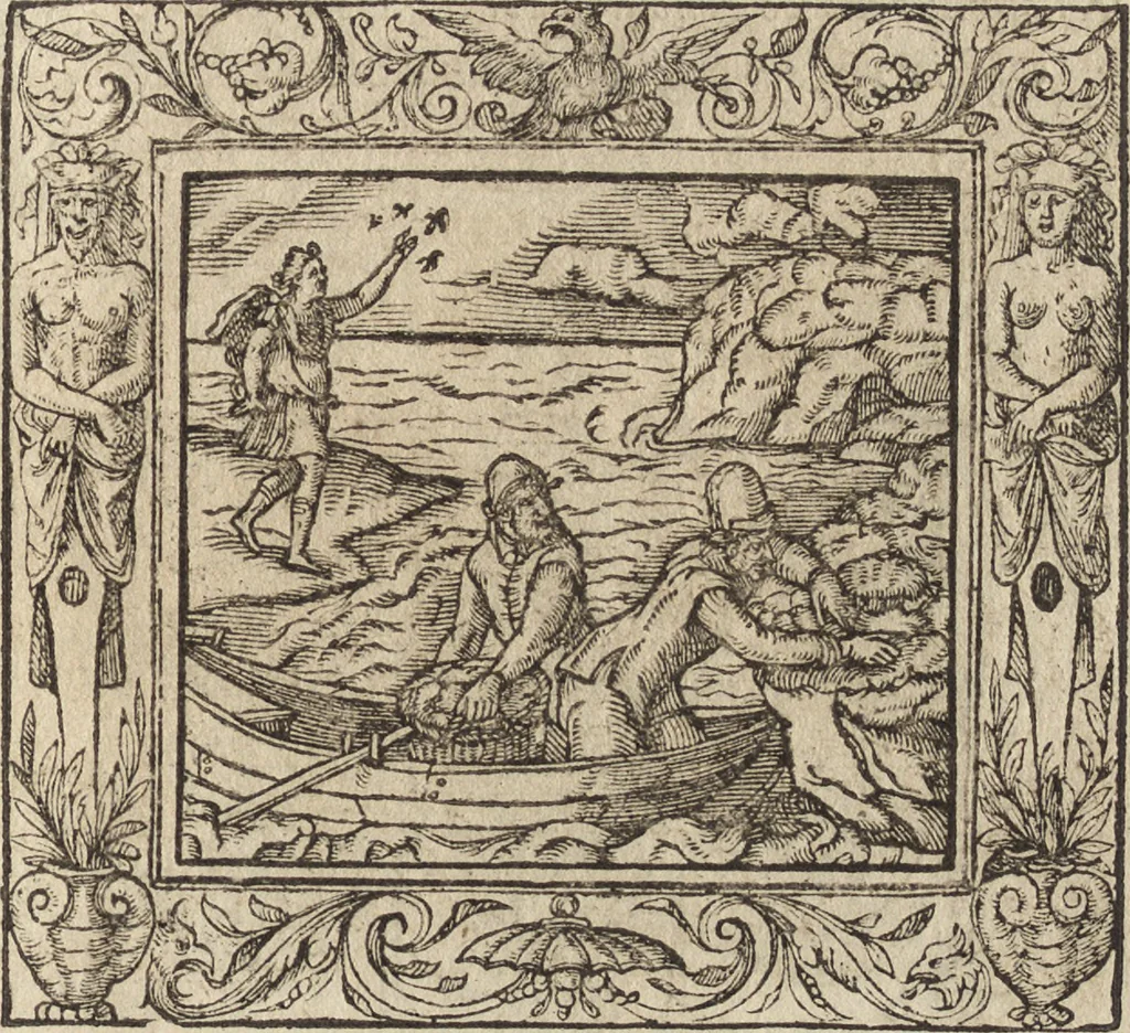 An illustration from Emblemata cvm aliqvot nvmmis antiqvi operis, 1564, leaf 92
