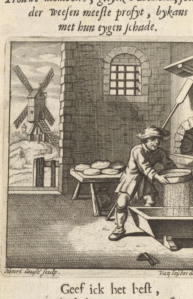 An illustration from Heyligh hof vanden keyser Theodosius : verciert met sinnebeelden, rymdichten, en sedeleeringen, 1696, leaf 153