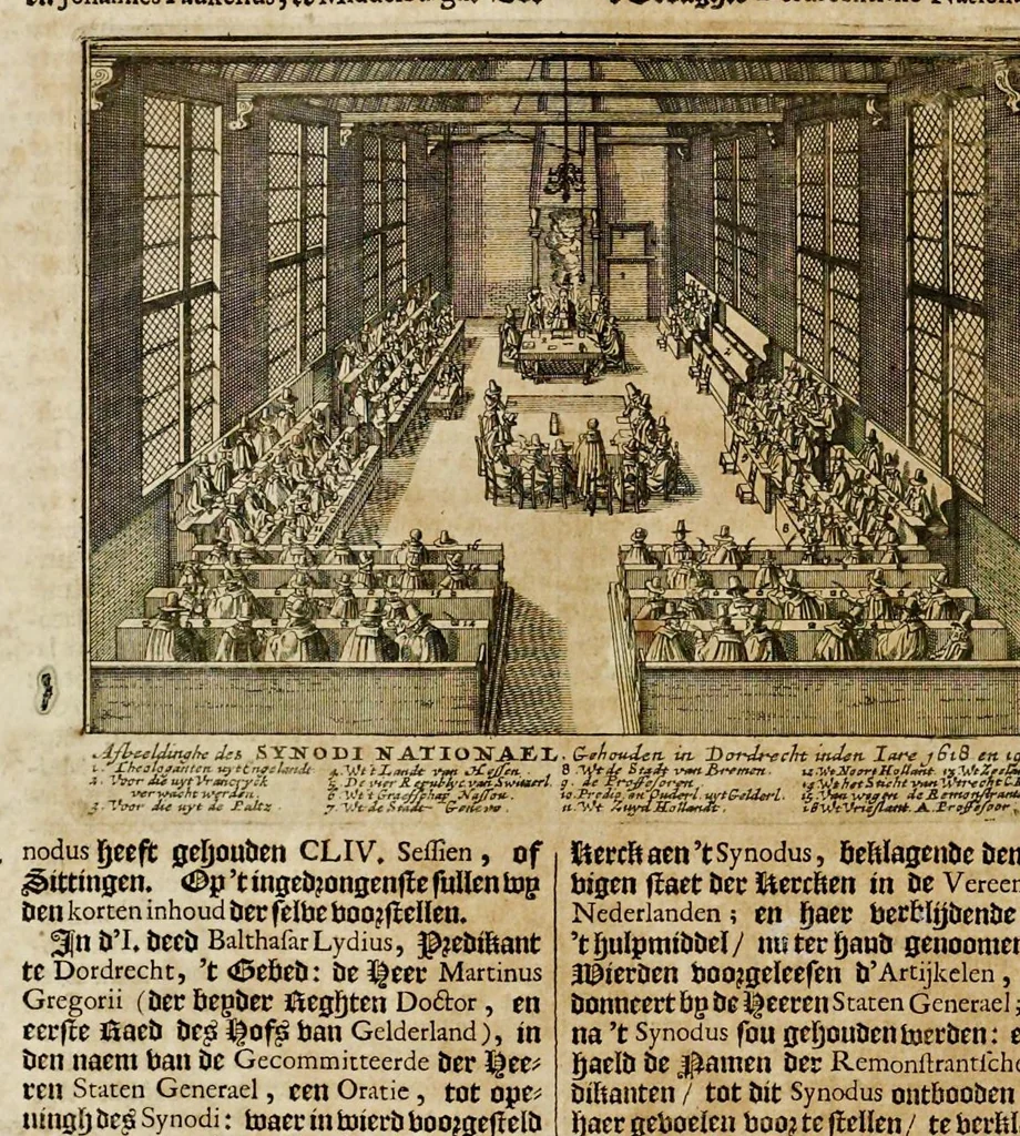 An illustration from Joh. Lodew. Gottfrieds Historische kronyck : vervattende een nauwkeurige en volkomene beschrijvingh der aldergedenckwaerdigste geschiedenissen des weerelds, van den aenvangh der scheppingh tot op 't jaer Christi 1576 : in een nette ordre gebragt na de verdeelingh der vier monarchien, en de bondighste jaer-rekeningh : op nieuws vertaeld na den derden vermeerderden druck, met byvoegingh van de historie der Reformatie in Duytschland : en een volkoomen bladwijser aller voornaemste saecken, 1698, leaf 435