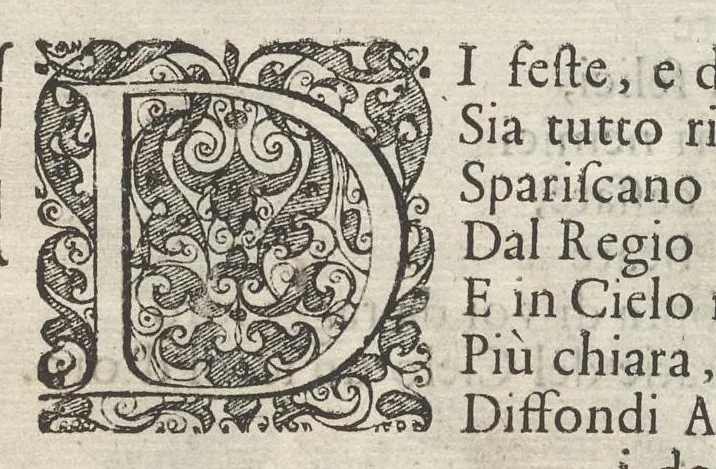 An illustration from Il pomo d'oro : festa teatrale rappresentata in Vienna, per l'avgvstissime nozze delle Sacre Cesaree Reali Maestà di Leopoldo, e Margherita, 1668, leaf 20