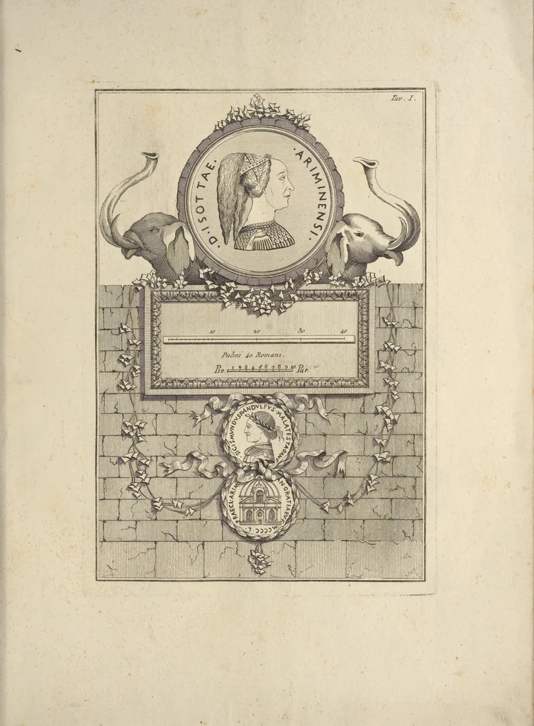 An illustration from Le Temple de malateste de Rimini : architecture de Leon Baptiste Alberti de Florence, 1794, leaf 60