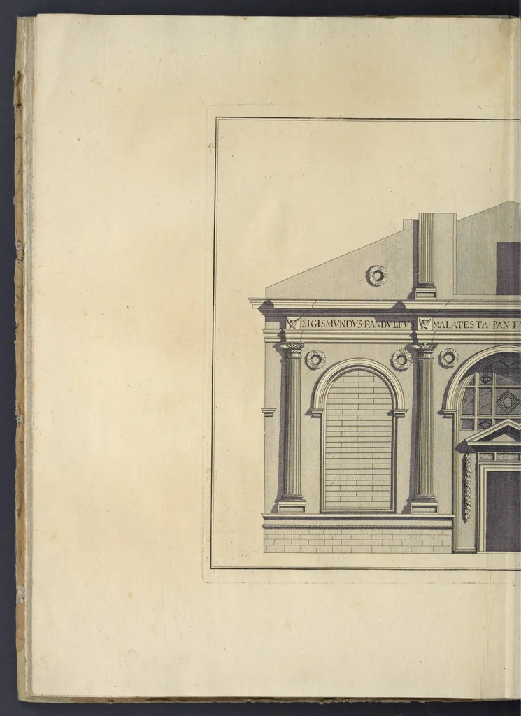 An illustration from Le Temple de malateste de Rimini : architecture de Leon Baptiste Alberti de Florence, 1794, leaf 63