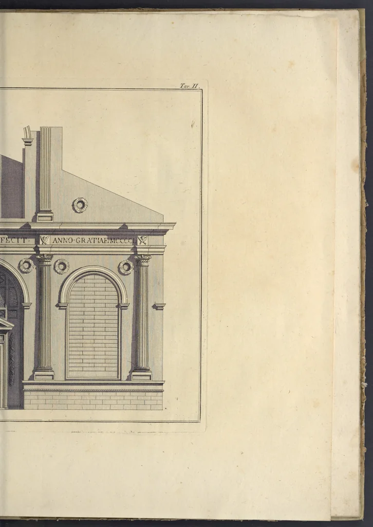 An illustration from Le Temple de malateste de Rimini : architecture de Leon Baptiste Alberti de Florence, 1794, leaf 64