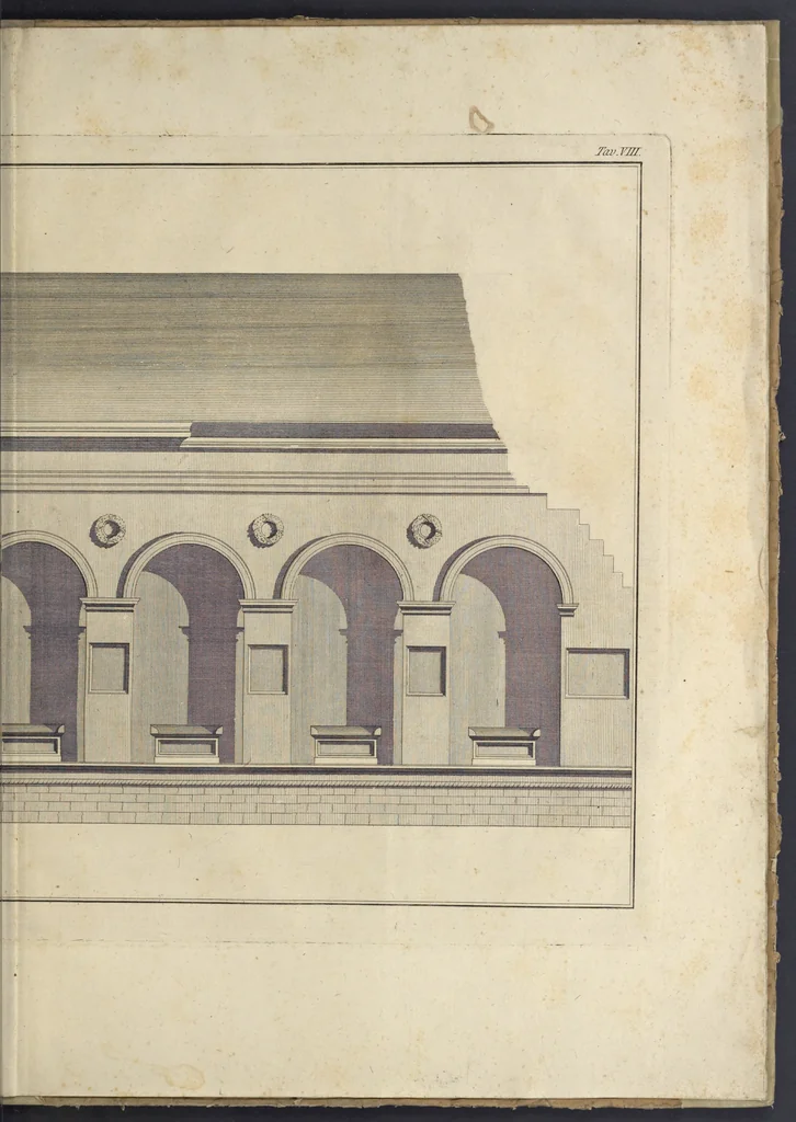 An illustration from Le Temple de malateste de Rimini : architecture de Leon Baptiste Alberti de Florence, 1794, leaf 84