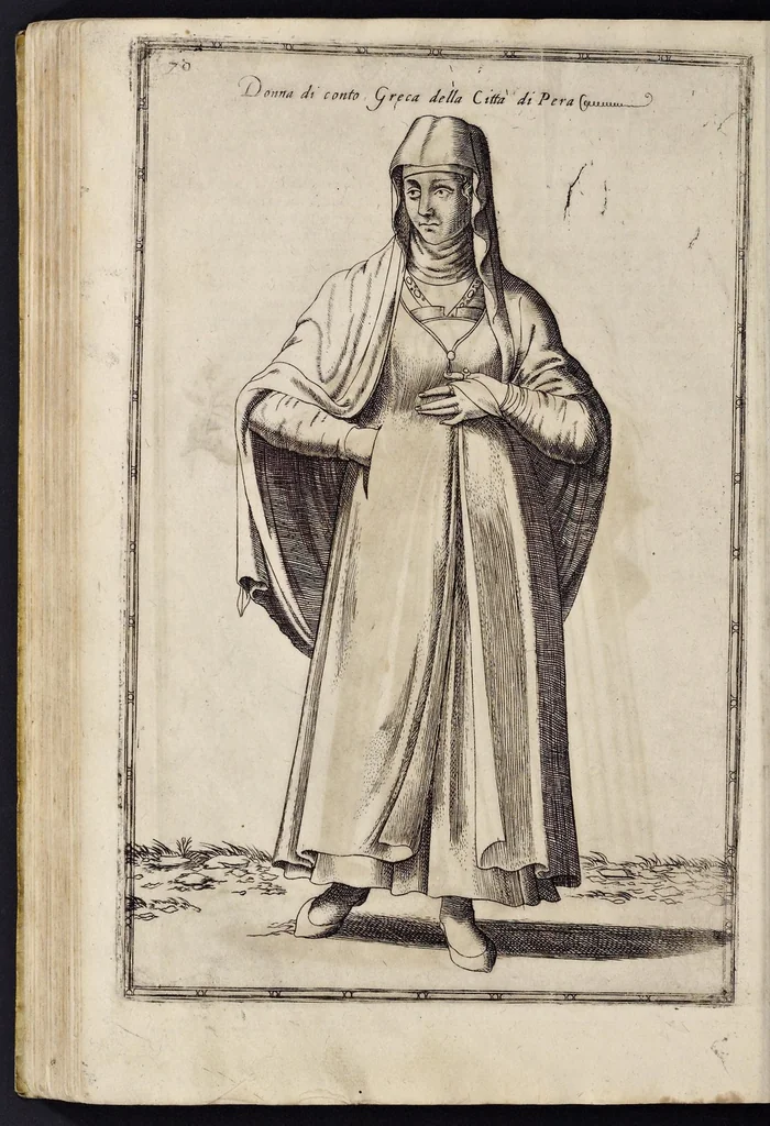 An illustration from Le nauigationi et uiaggi, fatti nella Turchia, di Nicolo de'Nicolai del Delfinato, signor d'Arfeuilla, cameriere, & geografo ordinario del Re di Francia, con diuerse singolarità uiste, & osseruate in quelle parti dall'autore, 1580, leaf 101