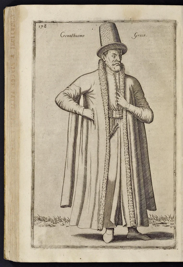 An illustration from Le nauigationi et uiaggi, fatti nella Turchia, di Nicolo de'Nicolai del Delfinato, signor d'Arfeuilla, cameriere, & geografo ordinario del Re di Francia, con diuerse singolarità uiste, & osseruate in quelle parti dall'autore, 1580, leaf 207