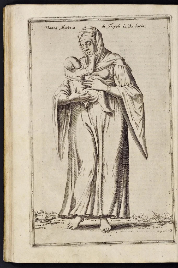 An illustration from Le nauigationi et uiaggi, fatti nella Turchia, di Nicolo de'Nicolai del Delfinato, signor d'Arfeuilla, cameriere, & geografo ordinario del Re di Francia, con diuerse singolarità uiste, & osseruate in quelle parti dall'autore, 1580, leaf 61