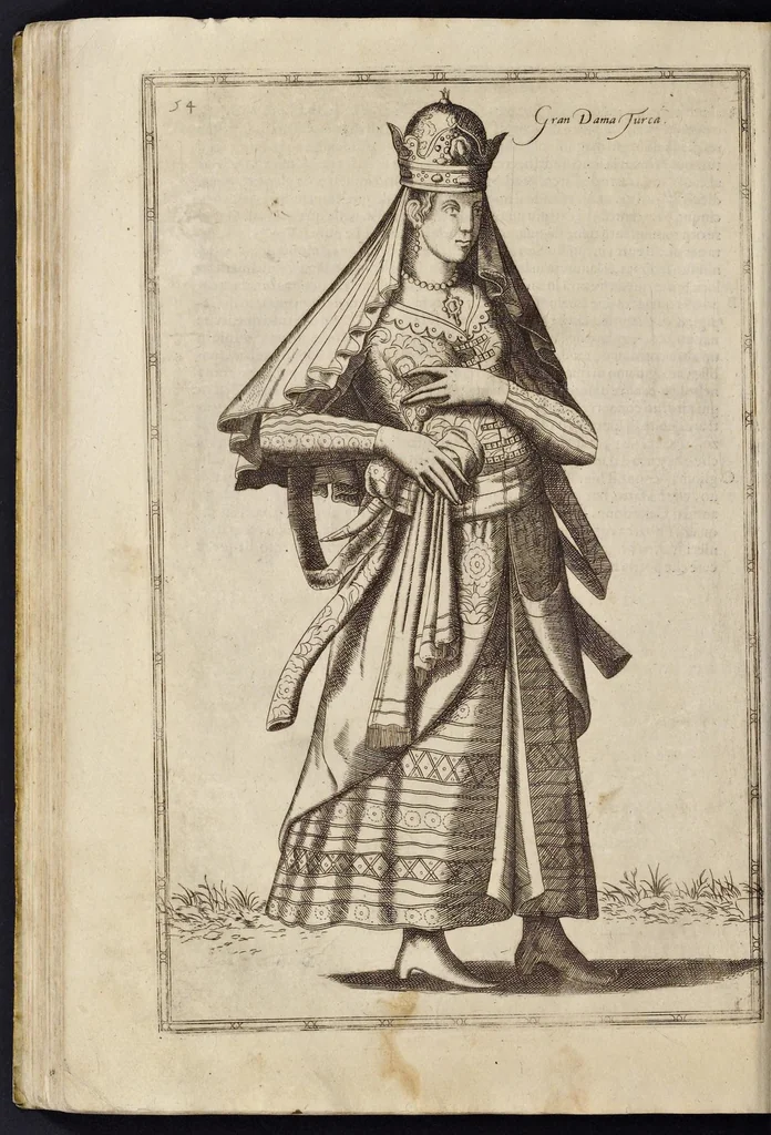 An illustration from Le nauigationi et uiaggi, fatti nella Turchia, di Nicolo de'Nicolai del Delfinato, signor d'Arfeuilla, cameriere, & geografo ordinario del Re di Francia, con diuerse singolarità uiste, & osseruate in quelle parti dall'autore, 1580, leaf 85