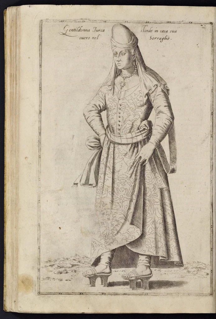 An illustration from Le nauigationi et uiaggi, fatti nella Turchia, di Nicolo de'Nicolai del Delfinato, signor d'Arfeuilla, cameriere, & geografo ordinario del Re di Francia, con diuerse singolarità uiste, & osseruate in quelle parti dall'autore, 1580, leaf 87