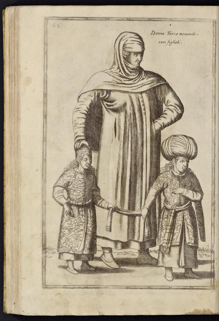 An illustration from Le nauigationi et uiaggi, fatti nella Turchia, di Nicolo de'Nicolai del Delfinato, signor d'Arfeuilla, cameriere, & geografo ordinario del Re di Francia, con diuerse singolarità uiste, & osseruate in quelle parti dall'autore, 1580, leaf 97