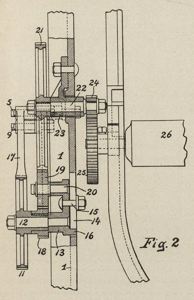 An illustration from Recent improvements in textile machinery, 1898, leaf 158