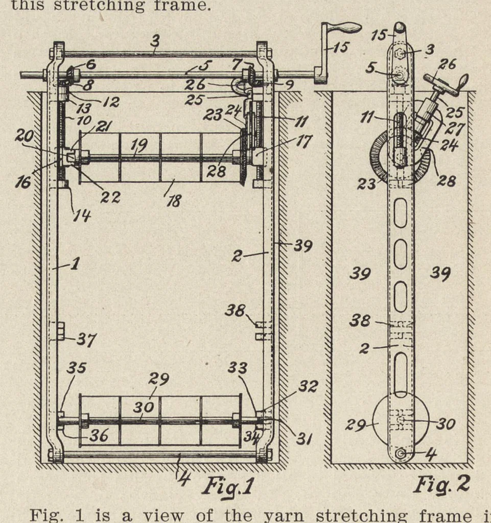 An illustration from Recent improvements in textile machinery, 1898, leaf 275