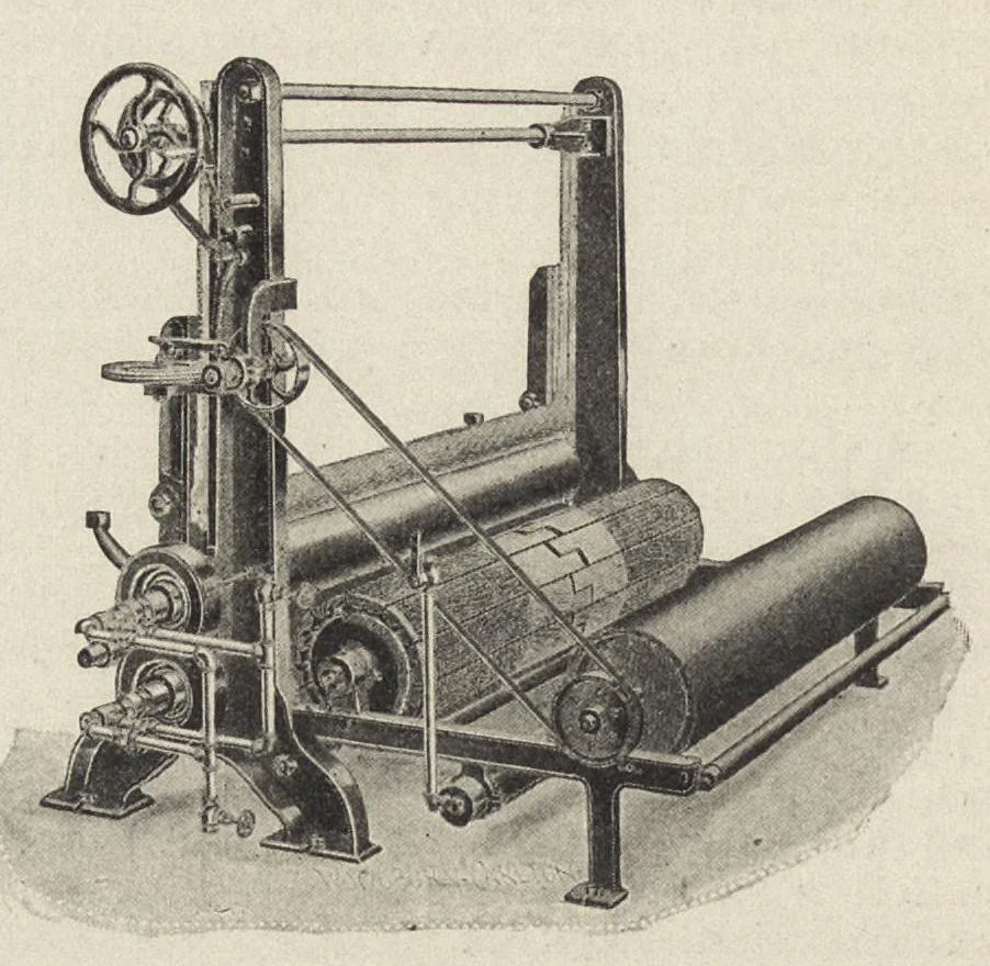 An illustration from Recent improvements in textile machinery, 1898, leaf 387