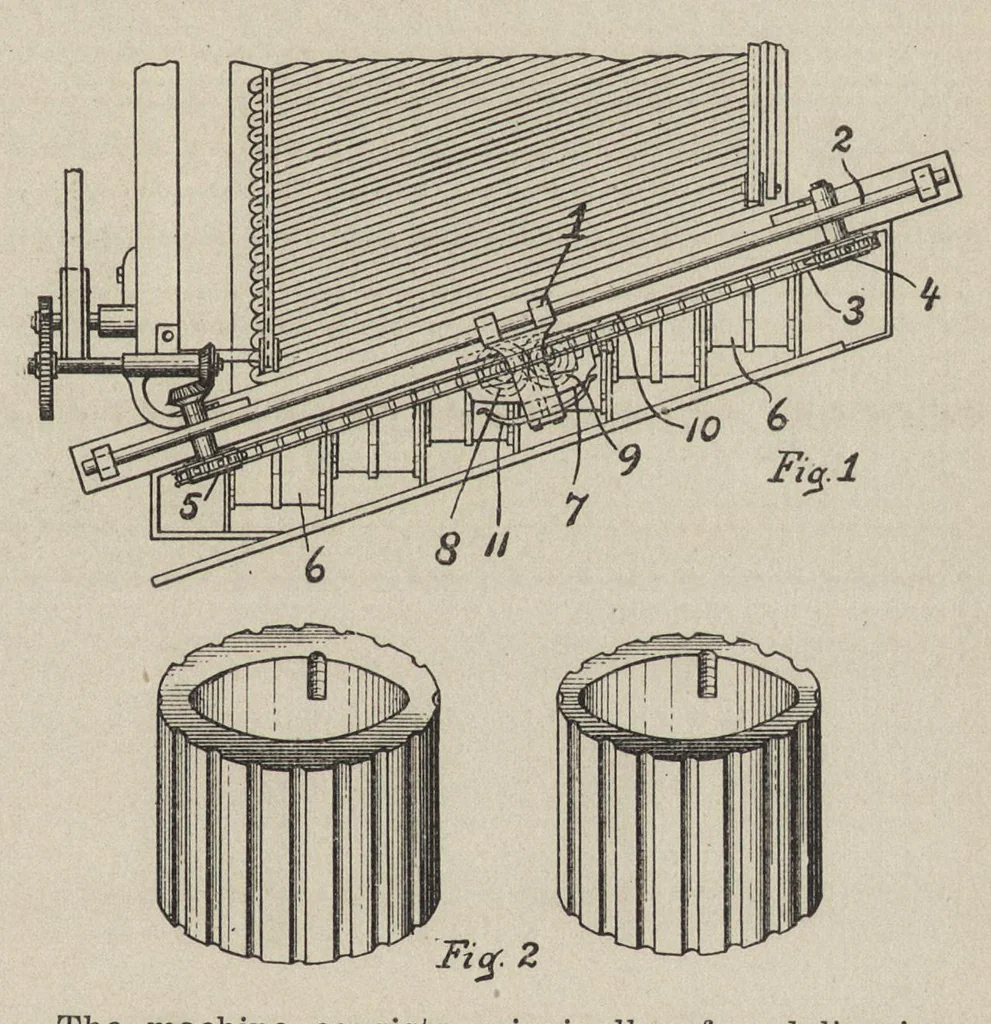 An illustration from Recent improvements in textile machinery, 1898, leaf 84