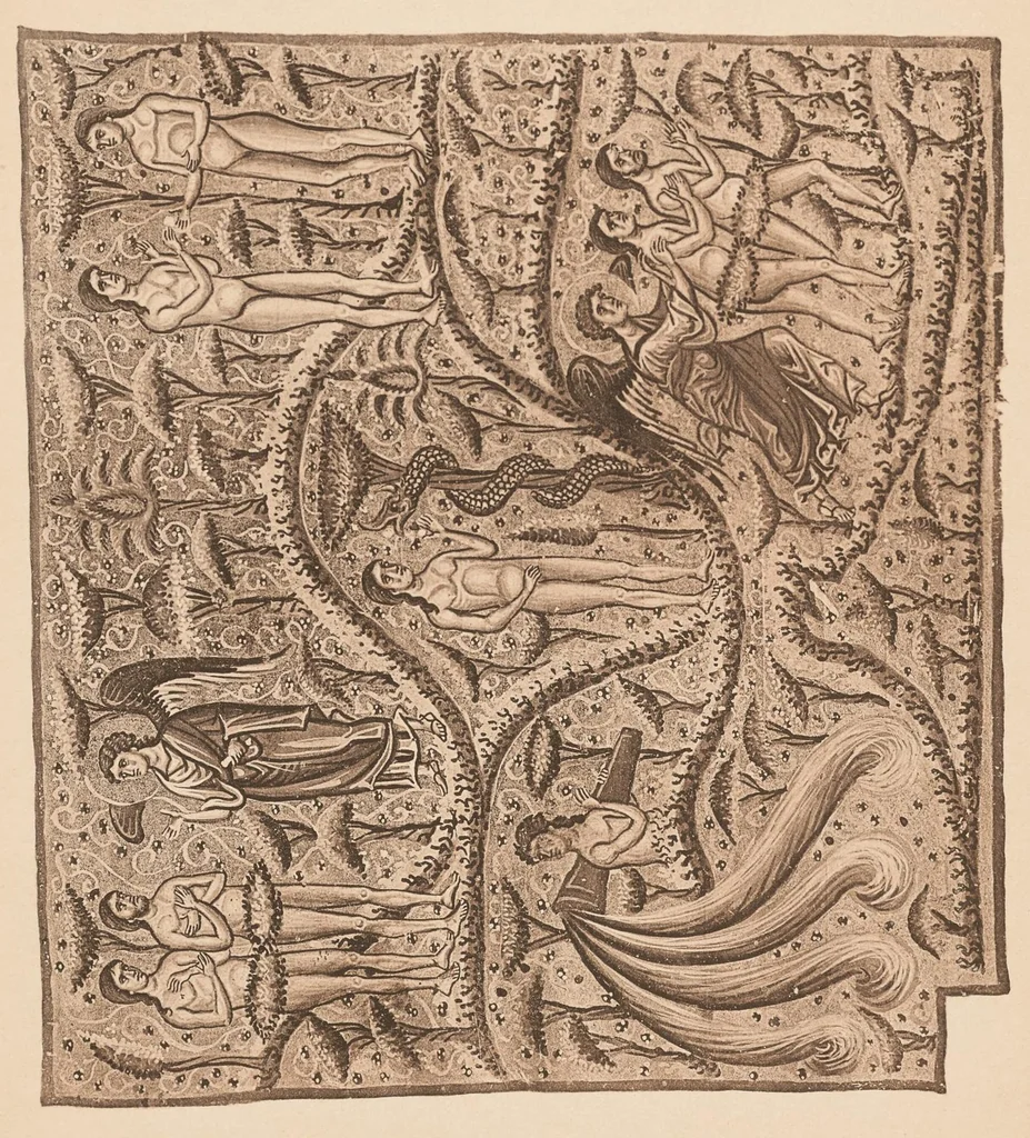 An illustration from Miniature delle omilie di Giacomo monaco (Cod. vatic. gr. 1162) e dell'Evangeliario greco urbinate (Cod. vatic. urbin. gr. 2), 1910, leaf 52