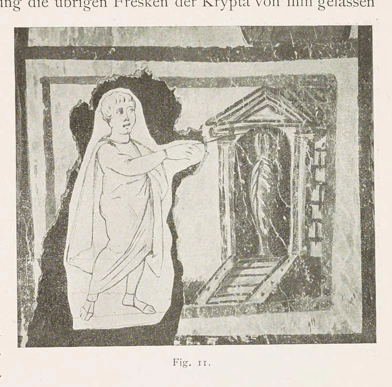 An illustration from Die Malereien der Katakomben Roms, 1903, leaf 194