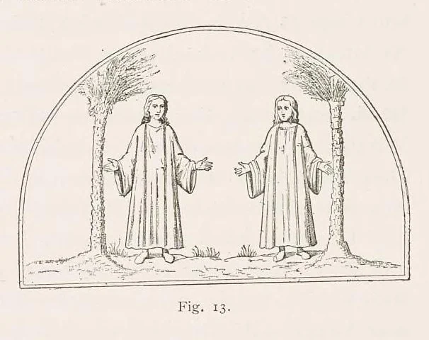 An illustration from Die Malereien der Katakomben Roms, 1903, leaf 202