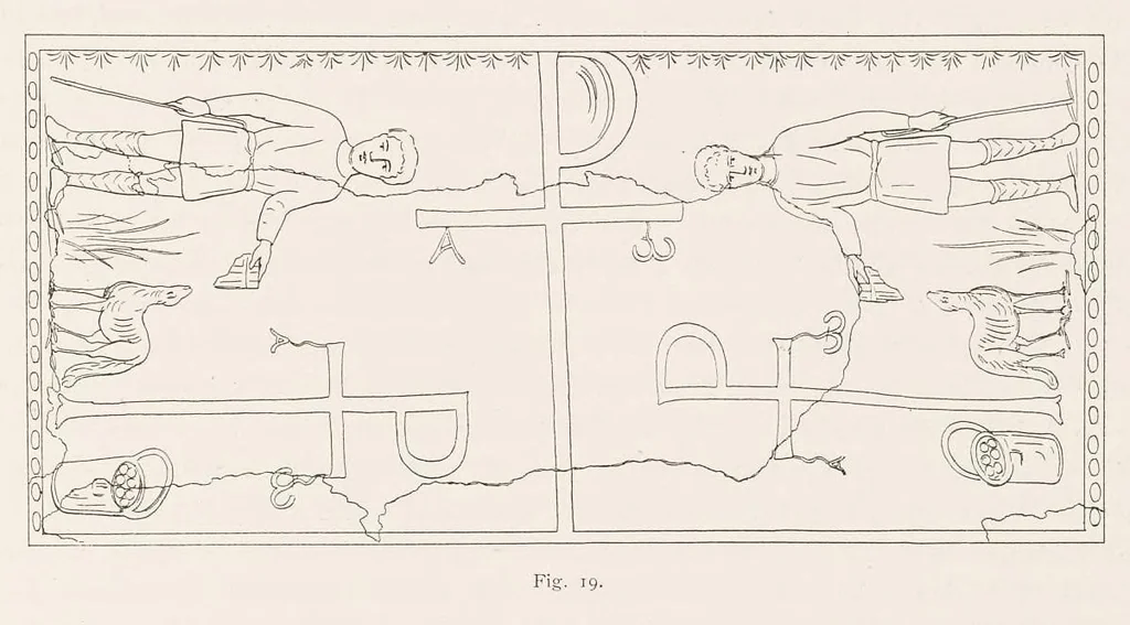 An illustration from Die Malereien der Katakomben Roms, 1903, leaf 258