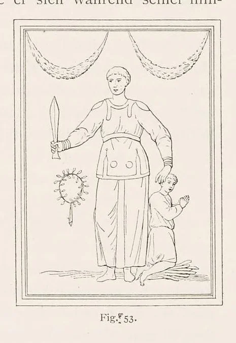 An illustration from Die Malereien der Katakomben Roms, 1903, leaf 554