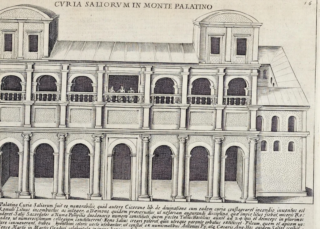 An illustration from Antiqvae vrbis splendor : hoc est præcipva eivsdem templa, amphitheatra, theatra, circi, navmachiæ, arcvs trivmphales, mavsolea aliaqve svmptvosiora ædificia, pompæ item trivmphalis et colossæarvm imaginvm descriptio, 1630, leaf 118