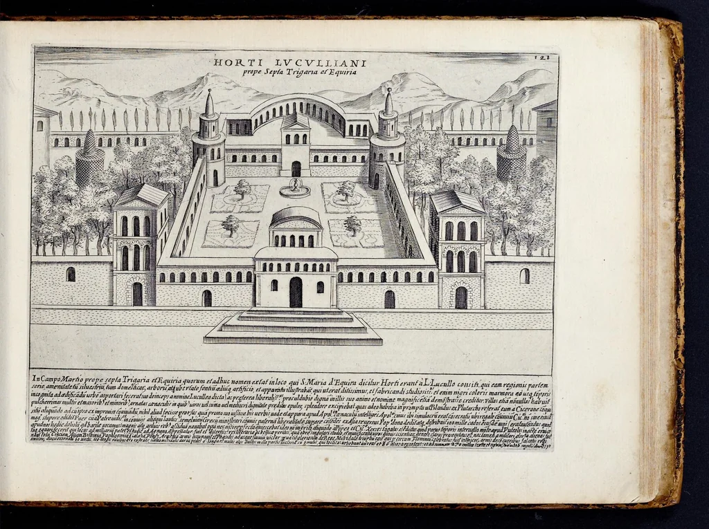 An illustration from Antiqvae vrbis splendor : hoc est præcipva eivsdem templa, amphitheatra, theatra, circi, navmachiæ, arcvs trivmphales, mavsolea aliaqve svmptvosiora ædificia, pompæ item trivmphalis et colossæarvm imaginvm descriptio, 1630, leaf 246