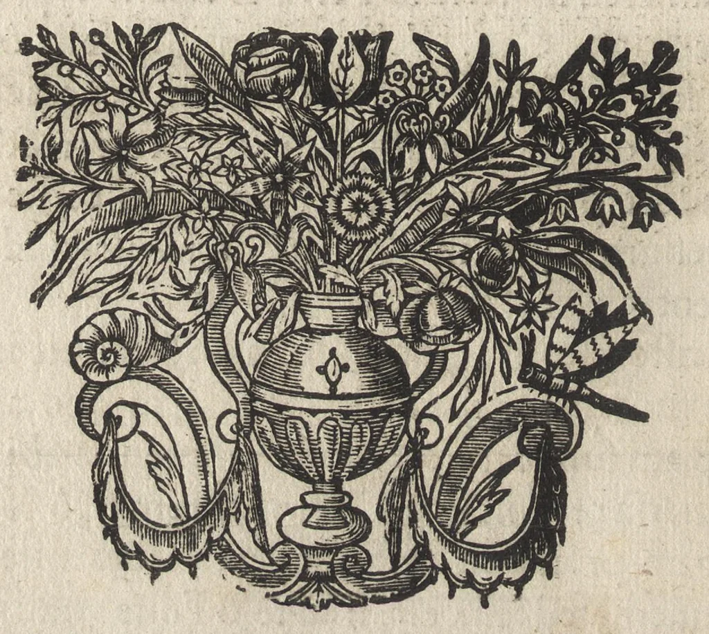 An illustration from Firmamentum symbolicum: in quo Deiparae elogia, quibus, velut firmamentum stellis, est exornata, symbolice depinguntur; opus ..., 1652, leaf 135