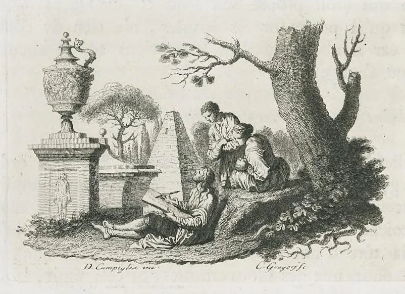 An illustration from Dissertation sur les statues appartenantes a la fable de Niobé, 1779, leaf 27