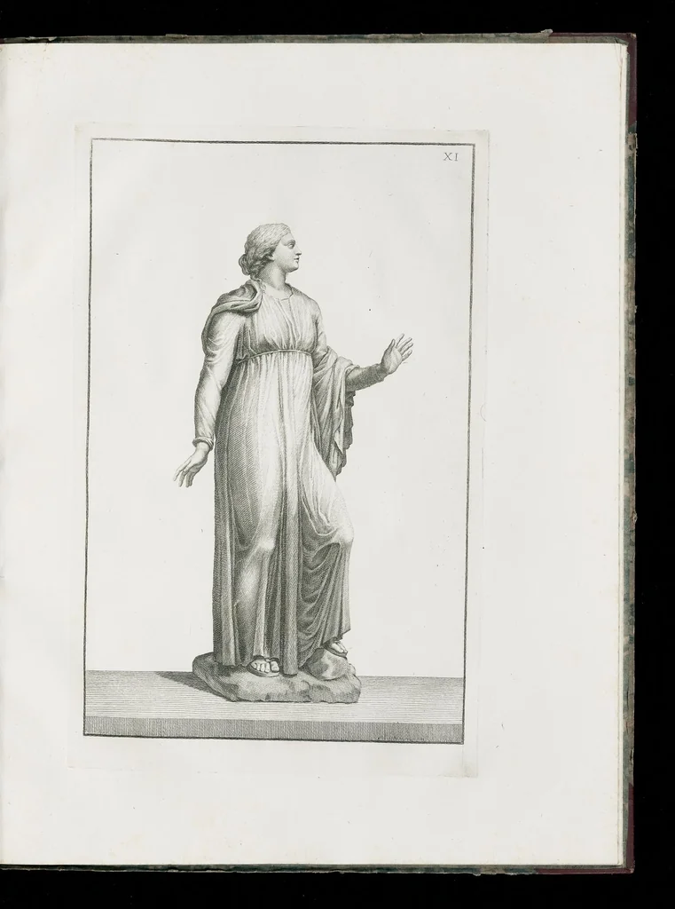 An illustration from Dissertation sur les statues appartenantes a la fable de Niobé, 1779, leaf 48