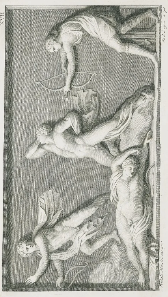 An illustration from Dissertation sur les statues appartenantes a la fable de Niobé, 1779, leaf 60