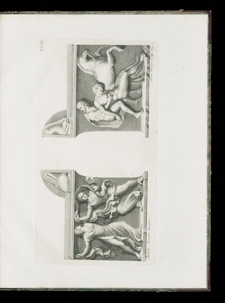 An illustration from Dissertation sur les statues appartenantes a la fable de Niobé, 1779, leaf 66