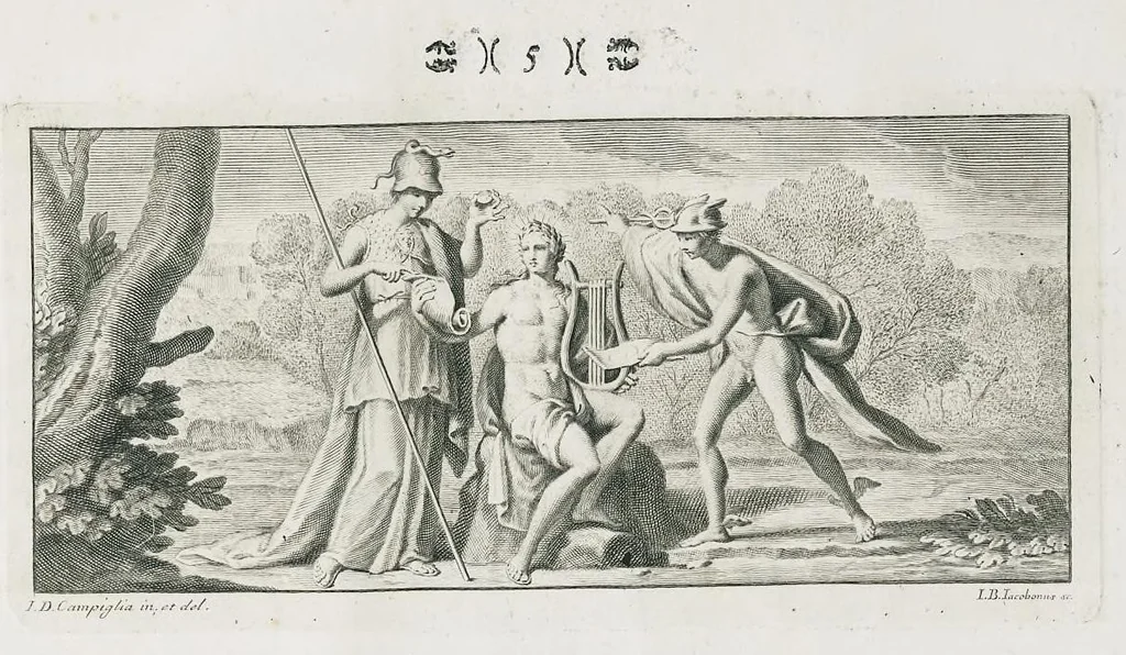 An illustration from Dissertation sur les statues appartenantes a la fable de Niobé, 1779, leaf 8