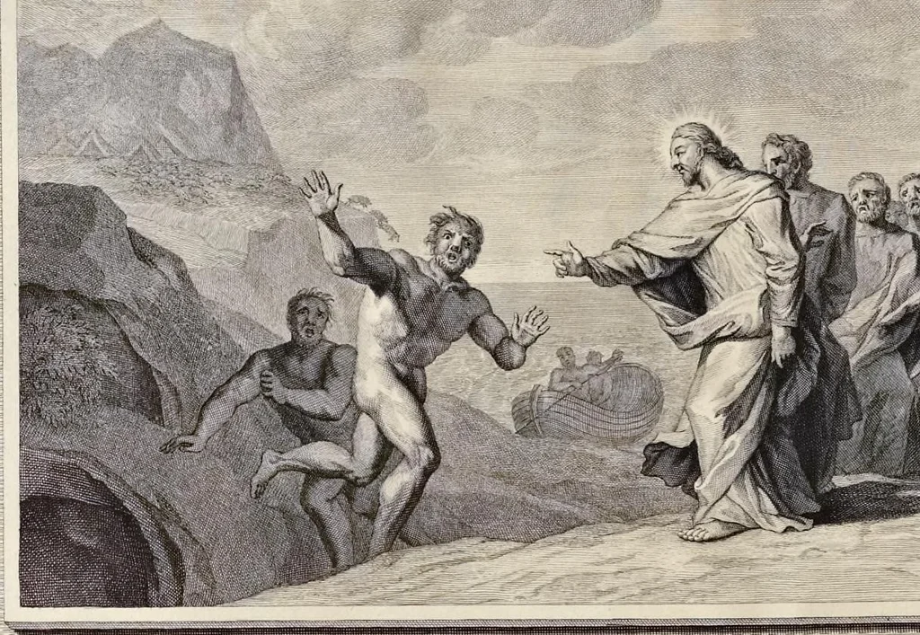 An illustration from Histoire du Vieux et du Nouveau Testament : enrichie de plus de quatre cens figures en taille-douce, &c, 1700, leaf 103