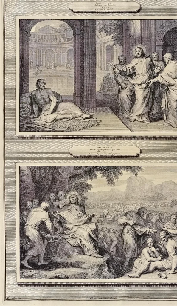 An illustration from Histoire du Vieux et du Nouveau Testament : enrichie de plus de quatre cens figures en taille-douce, &c, 1700, leaf 127