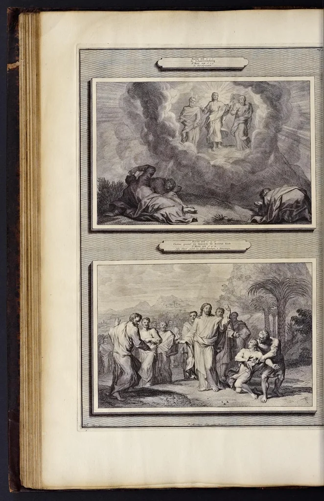 An illustration from Histoire du Vieux et du Nouveau Testament : enrichie de plus de quatre cens figures en taille-douce, &c, 1700, leaf 135