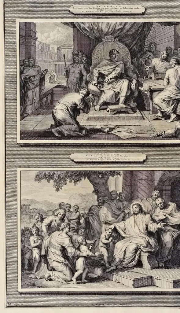 An illustration from Histoire du Vieux et du Nouveau Testament : enrichie de plus de quatre cens figures en taille-douce, &c, 1700, leaf 143