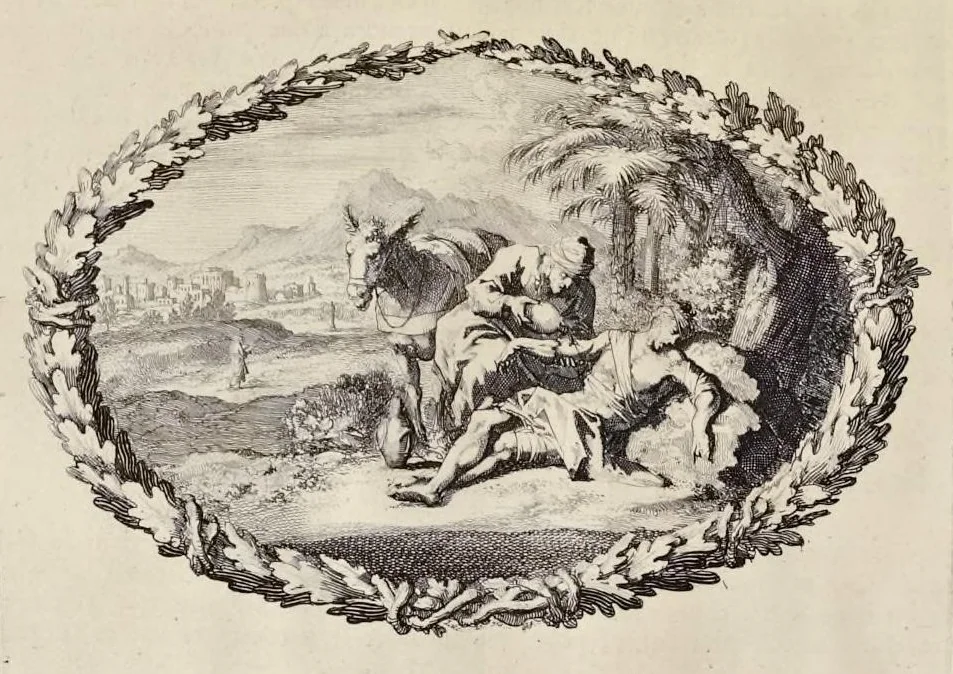 An illustration from Histoire du Vieux et du Nouveau Testament : enrichie de plus de quatre cens figures en taille-douce, &c, 1700, leaf 145