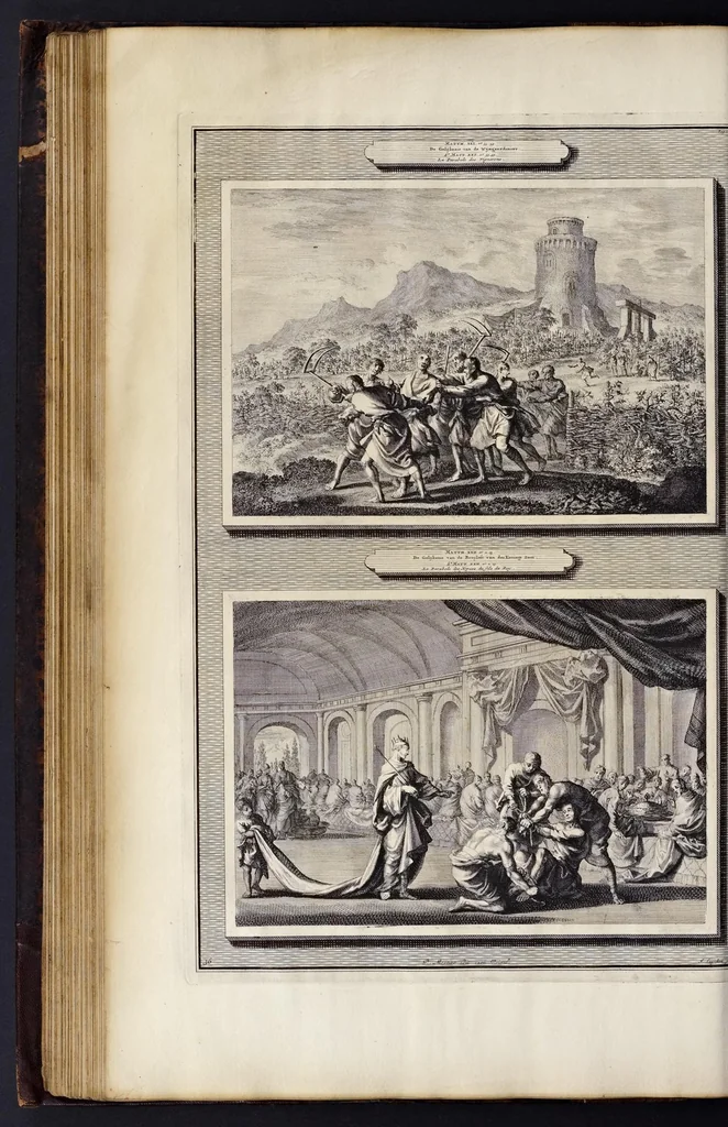 An illustration from Histoire du Vieux et du Nouveau Testament : enrichie de plus de quatre cens figures en taille-douce, &c, 1700, leaf 175