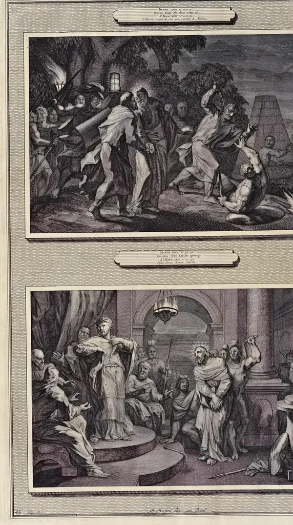 An illustration from Histoire du Vieux et du Nouveau Testament : enrichie de plus de quatre cens figures en taille-douce, &c, 1700, leaf 203