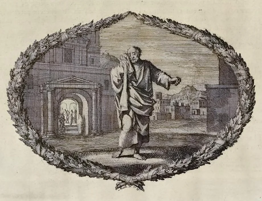 An illustration from Histoire du Vieux et du Nouveau Testament : enrichie de plus de quatre cens figures en taille-douce, &c, 1700, leaf 205