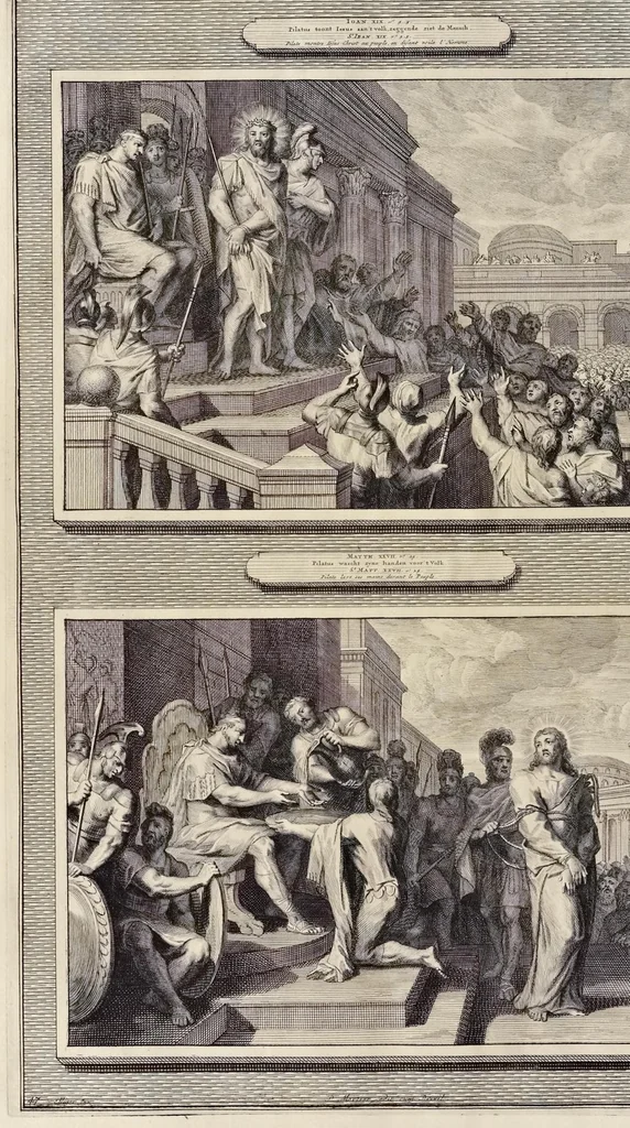An illustration from Histoire du Vieux et du Nouveau Testament : enrichie de plus de quatre cens figures en taille-douce, &c, 1700, leaf 219