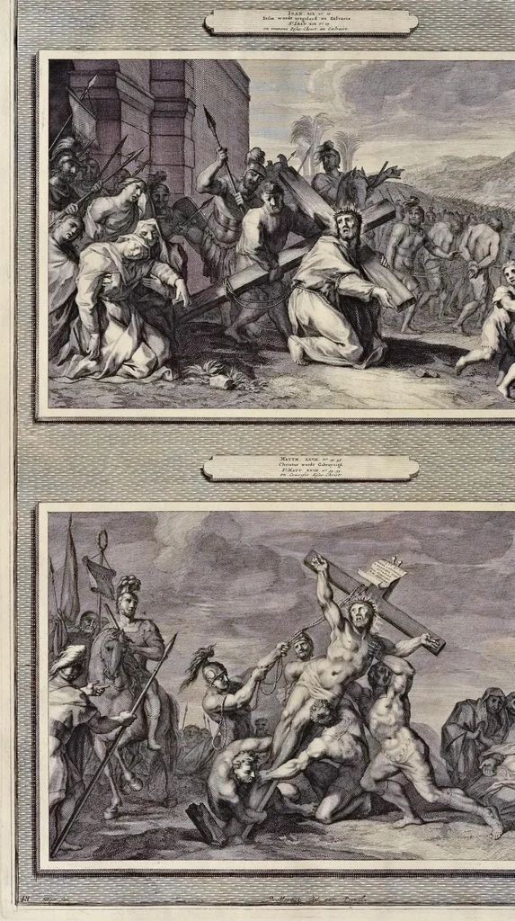 An illustration from Histoire du Vieux et du Nouveau Testament : enrichie de plus de quatre cens figures en taille-douce, &c, 1700, leaf 223