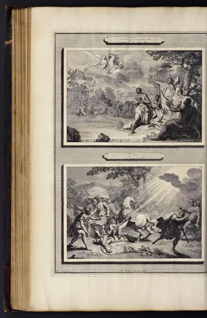An illustration from Histoire du Vieux et du Nouveau Testament : enrichie de plus de quatre cens figures en taille-douce, &c, 1700, leaf 259