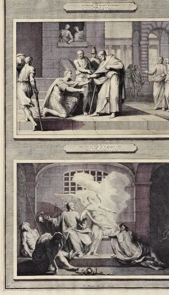 An illustration from Histoire du Vieux et du Nouveau Testament : enrichie de plus de quatre cens figures en taille-douce, &c, 1700, leaf 267