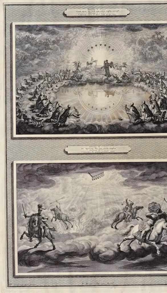 An illustration from Histoire du Vieux et du Nouveau Testament : enrichie de plus de quatre cens figures en taille-douce, &c, 1700, leaf 295