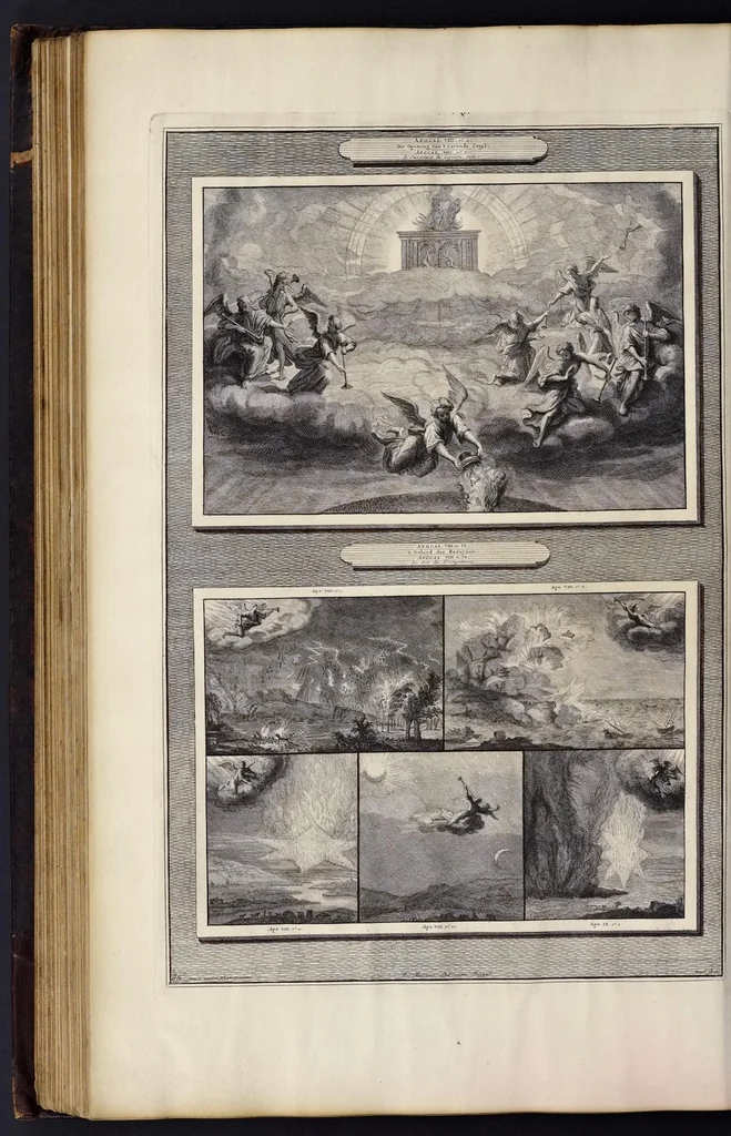 An illustration from Histoire du Vieux et du Nouveau Testament : enrichie de plus de quatre cens figures en taille-douce, &c, 1700, leaf 303
