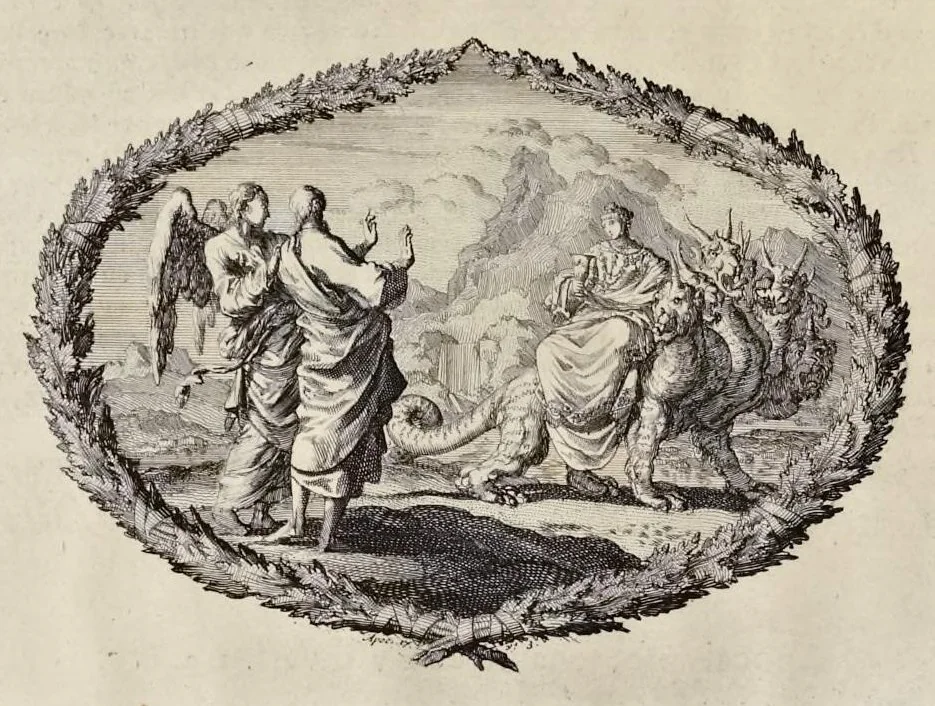 An illustration from Histoire du Vieux et du Nouveau Testament : enrichie de plus de quatre cens figures en taille-douce, &c, 1700, leaf 317