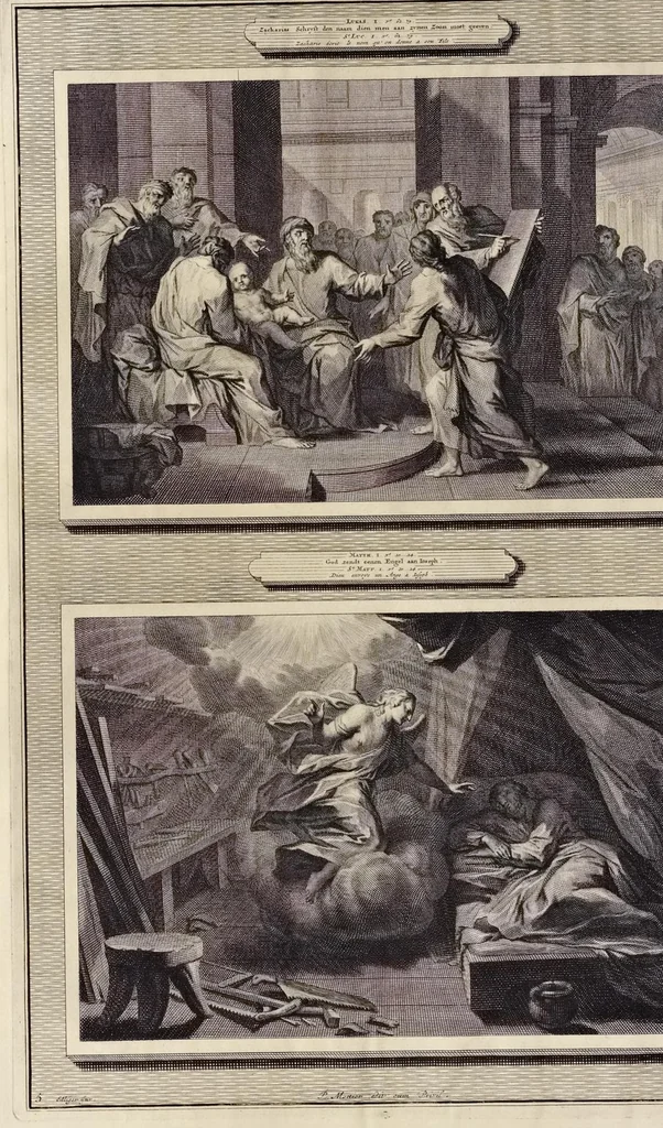 An illustration from Histoire du Vieux et du Nouveau Testament : enrichie de plus de quatre cens figures en taille-douce, &c, 1700, leaf 51