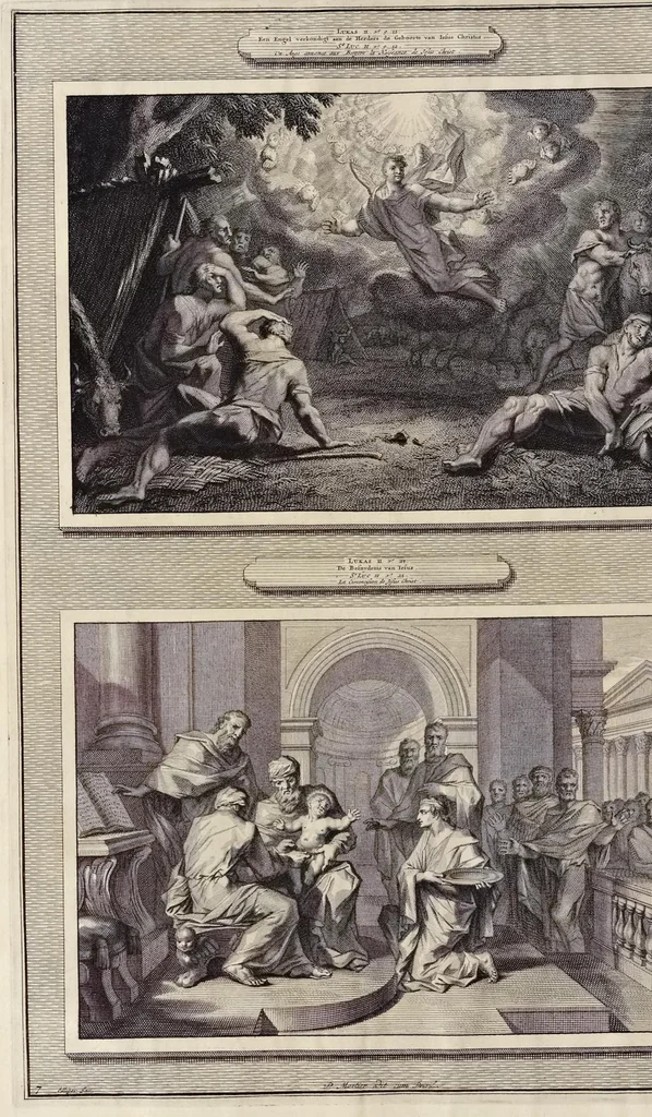 An illustration from Histoire du Vieux et du Nouveau Testament : enrichie de plus de quatre cens figures en taille-douce, &c, 1700, leaf 59