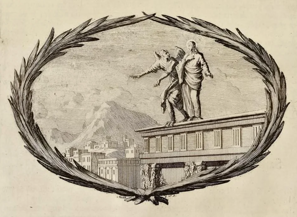 An illustration from Histoire du Vieux et du Nouveau Testament : enrichie de plus de quatre cens figures en taille-douce, &c, 1700, leaf 77