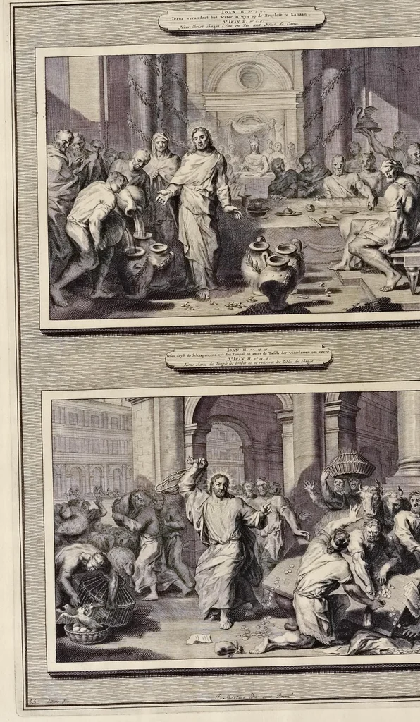 An illustration from Histoire du Vieux et du Nouveau Testament : enrichie de plus de quatre cens figures en taille-douce, &c, 1700, leaf 83